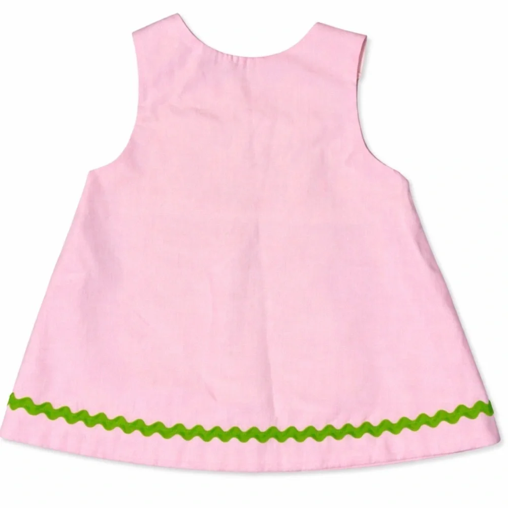 Pink Gingham Smocked Beach Baby Dress 24 Mos Jumper Sundress Remember Nguyen